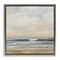 Stupell Industries Misty Haze Shoreline Framed Floater Canvas Wall Art Design by Silvia Vassileva